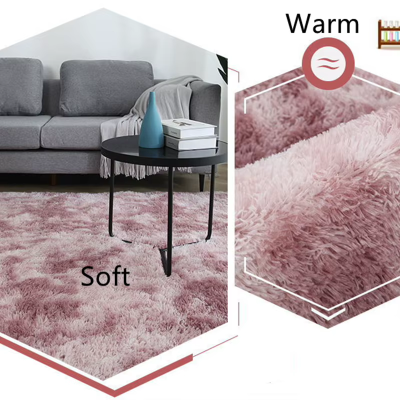 Pastel Rainbow Fluffy Rug