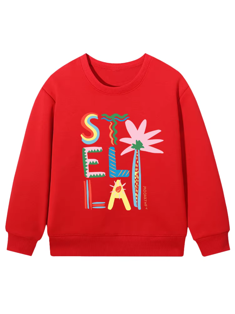 Girls' Stella Palm Graphic Sweatshirt