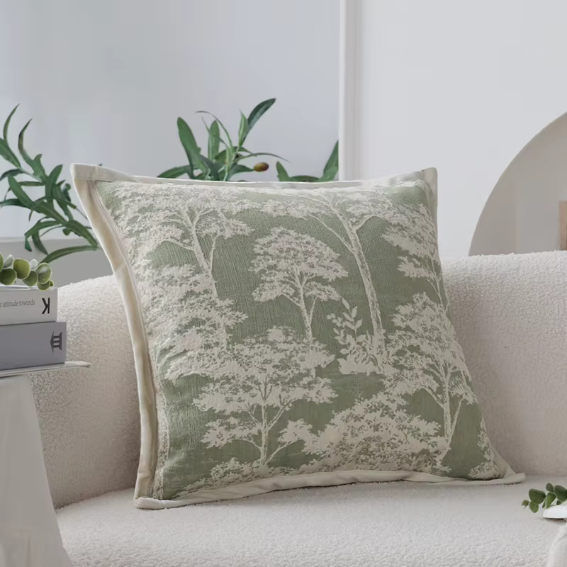 Sage Jacquard Cushion Cover