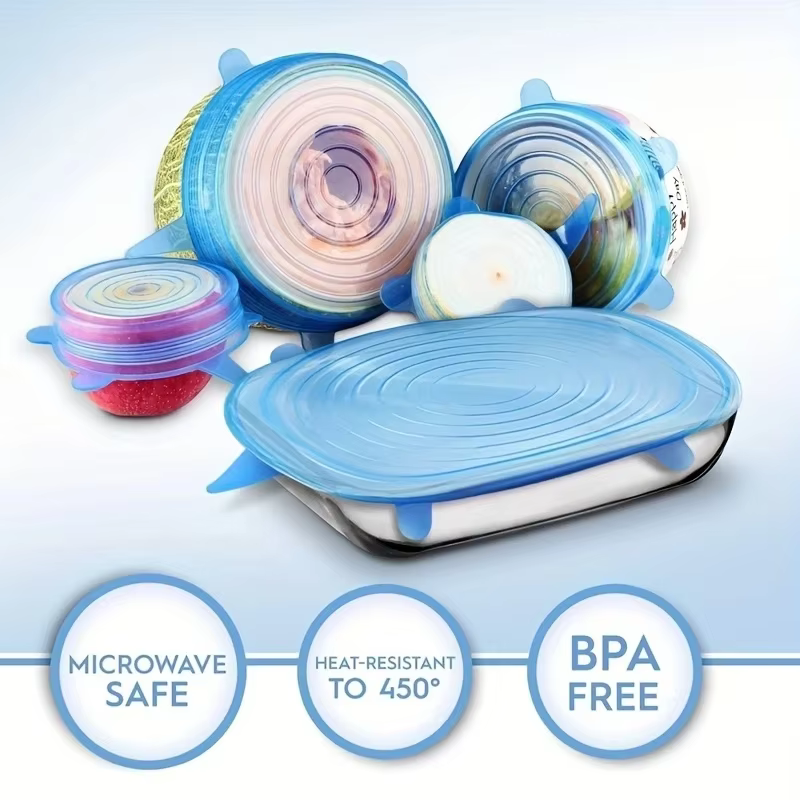 Silicone Stretch Lids (Set of 6) – Lilvelle find