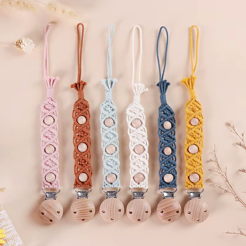 Handmade Macrame Pacifier Chain