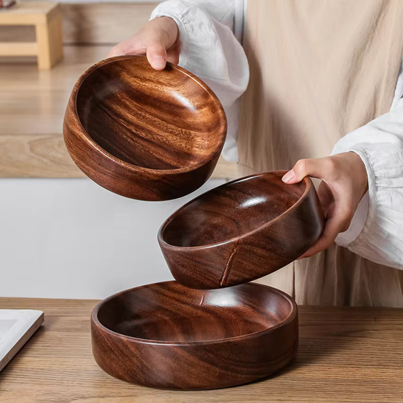 Walnut Wood Salad Bowl – Lilvelle Chanukah party finds