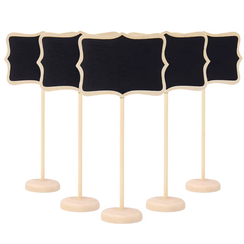 Wooden Chalkboard Food Labels