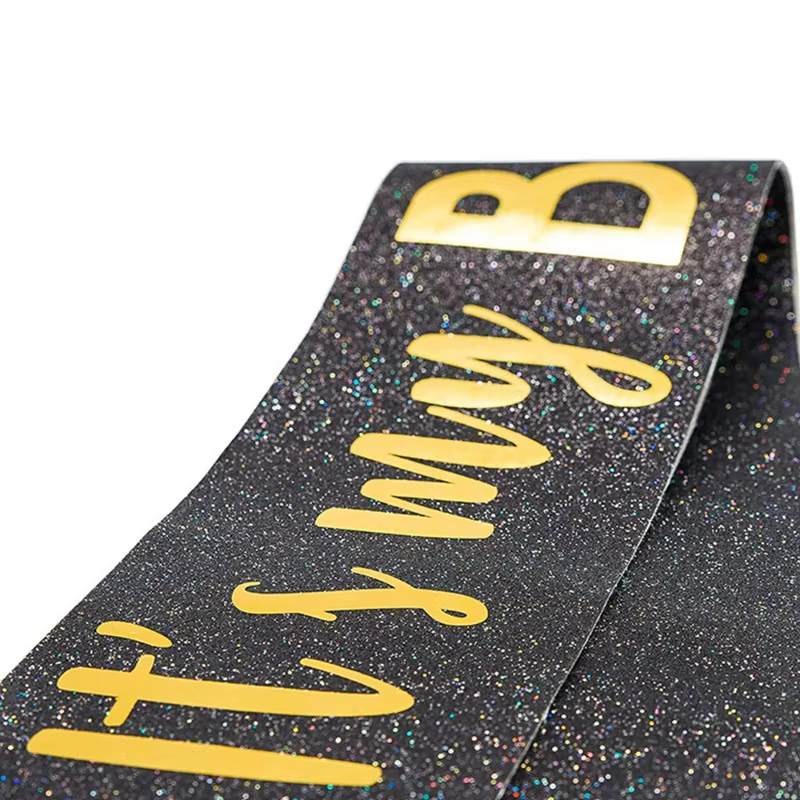 Glitter Birthday Queen Sash