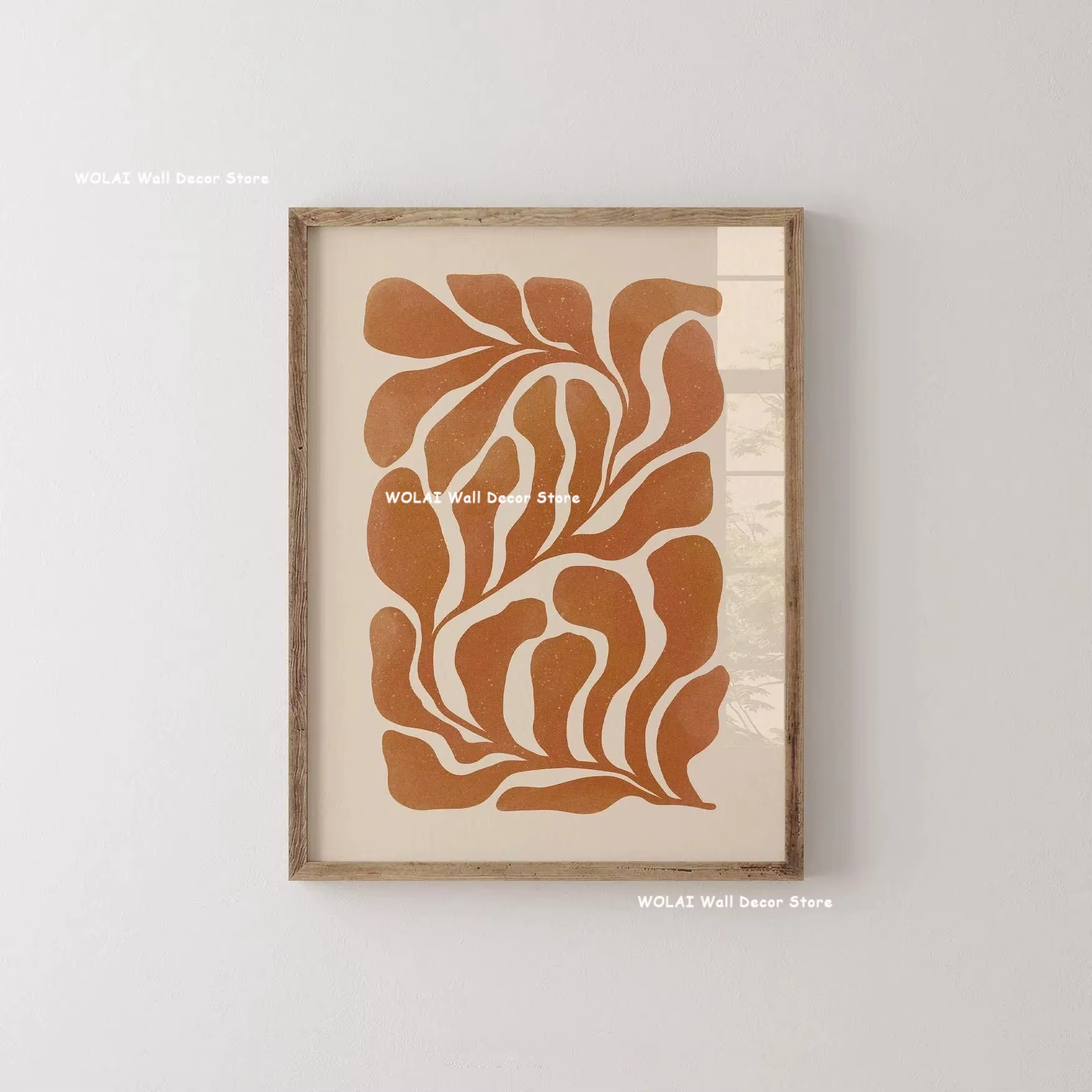 Abstract Plant Line Art Print