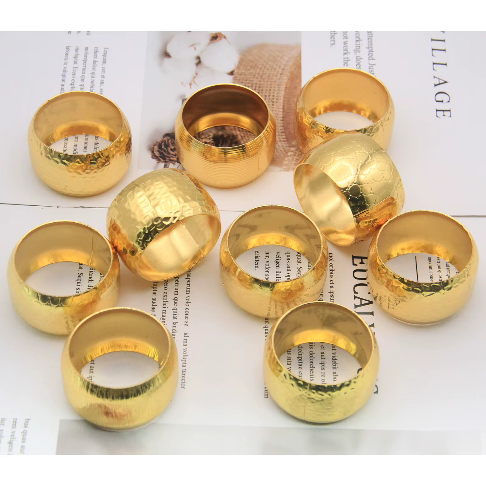 Gold Napkin Rings