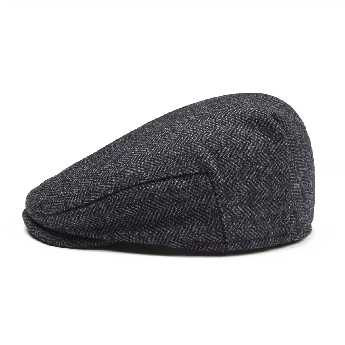 Herringbone Tweed Flat Cap