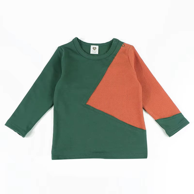 Waffle Knit Kids' Long-Sleeve Top from Bloom Family Fashion on AliExpress