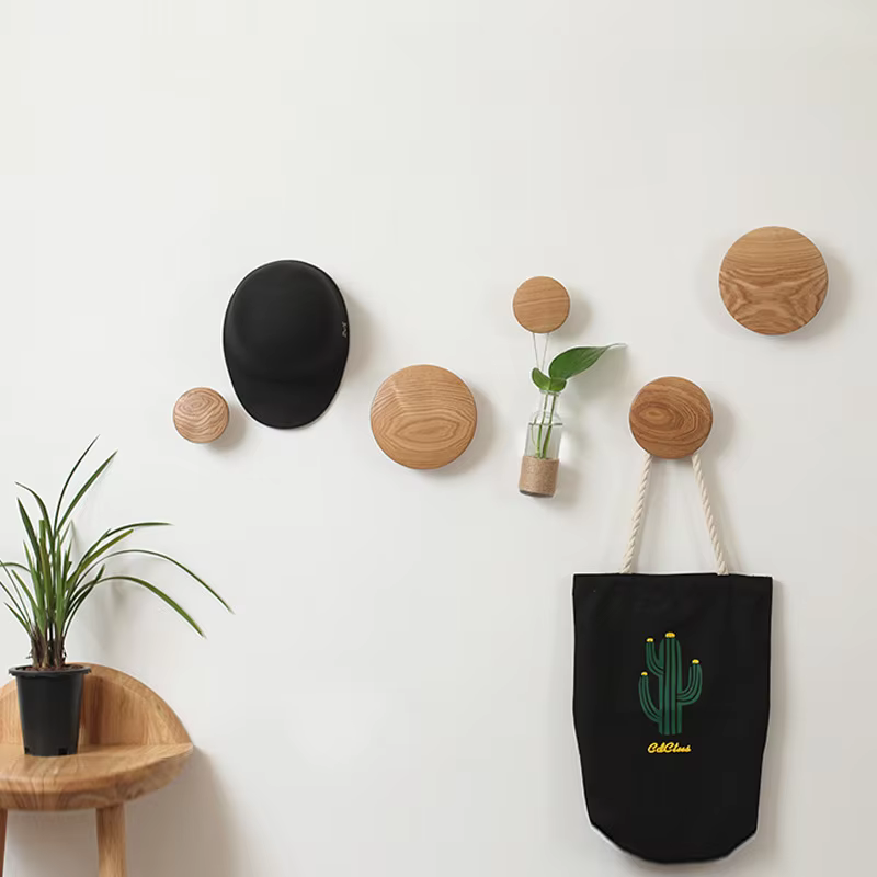 Scandi Solid Wood Wall Hooks