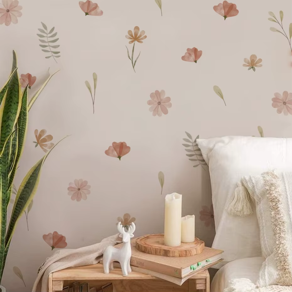 Watercolour Flowers Wall Decals