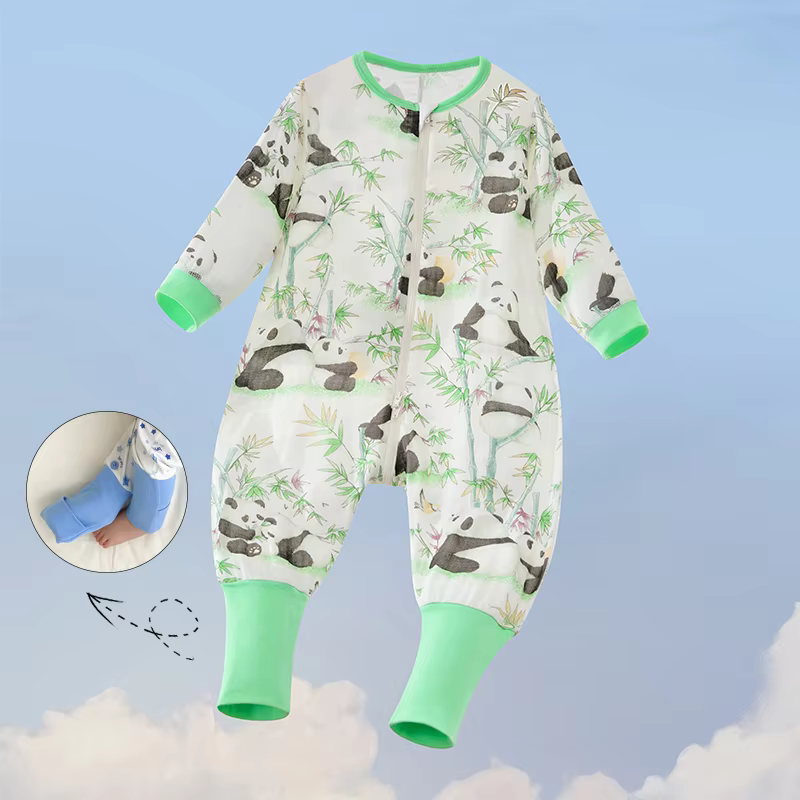 Cotton Zip-Front Baby Footie Romper – Style 3 from Yibebe on AliExpress