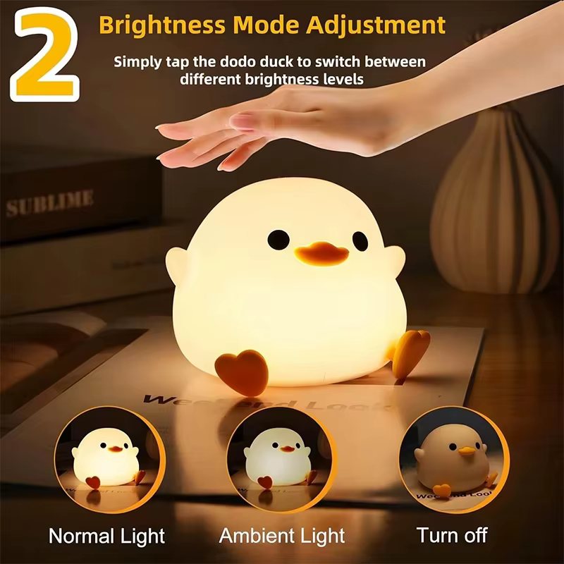 Sleepy Duck Silicone Night Light