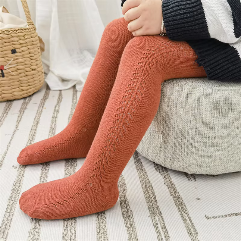 Ribbed Pointelle Tights