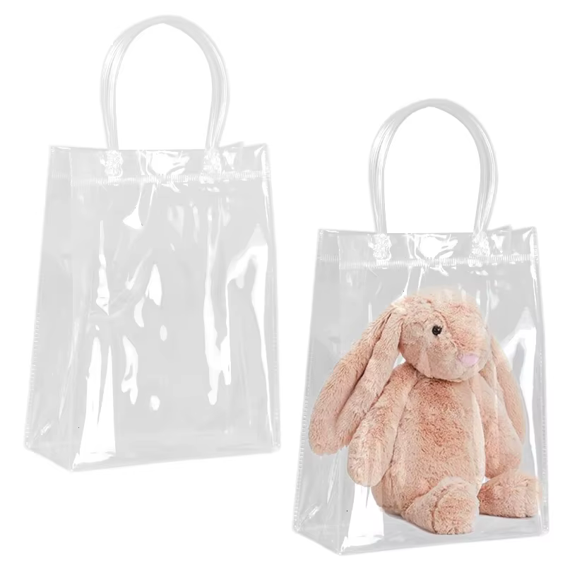 Clear Handle Favor Bags