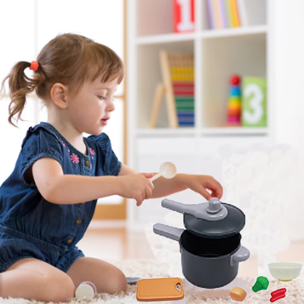 Play Kitchen Accessories Set (59 pcs) – Green