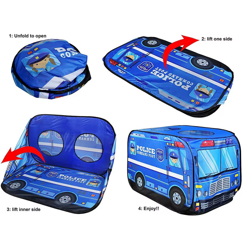 Pop-Up Car Play Tent – Fire Engine