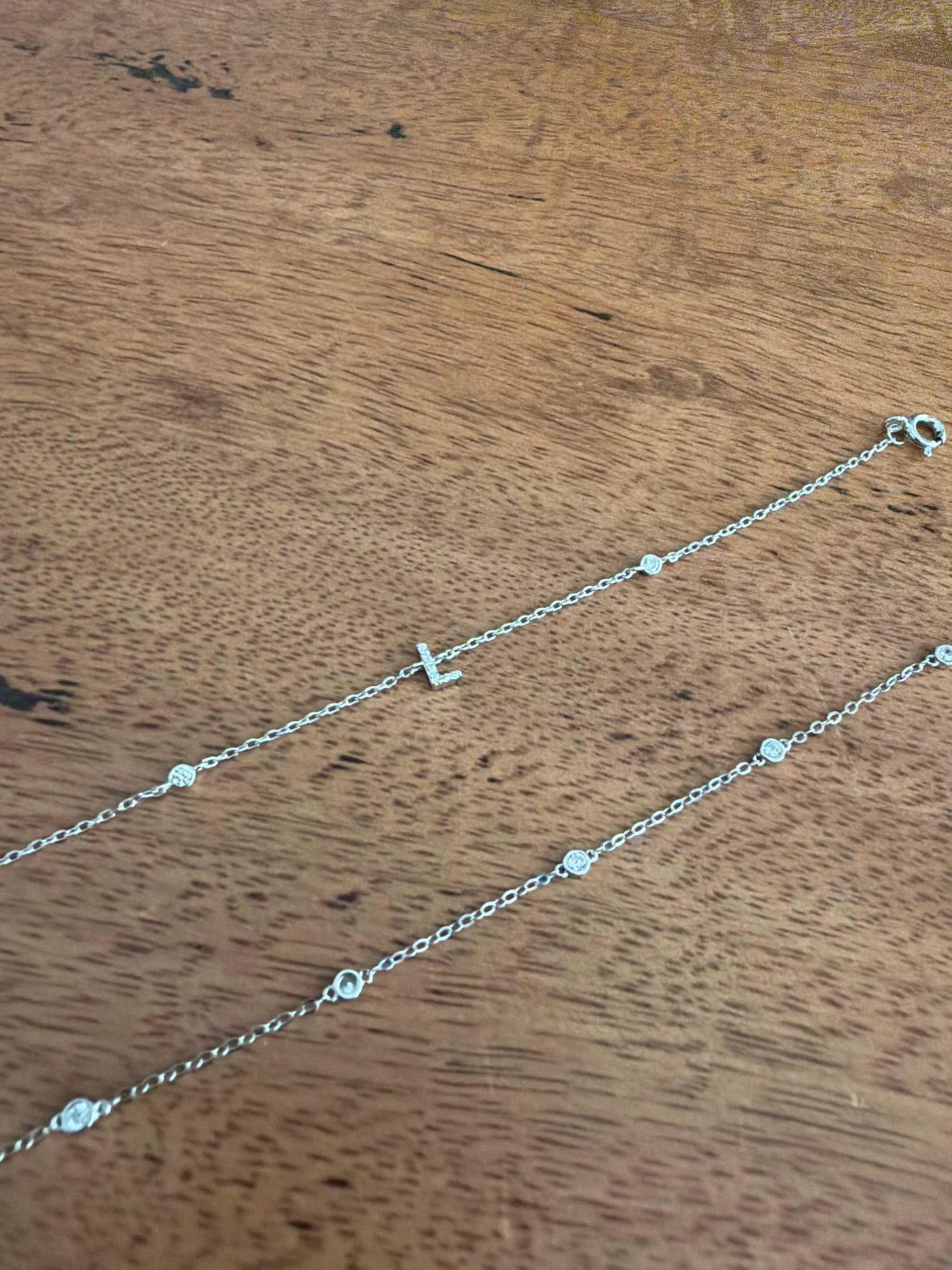 Silver Initial Bracelet