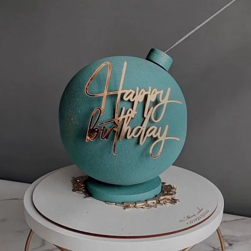Birthday Girl Gold Cake Topper