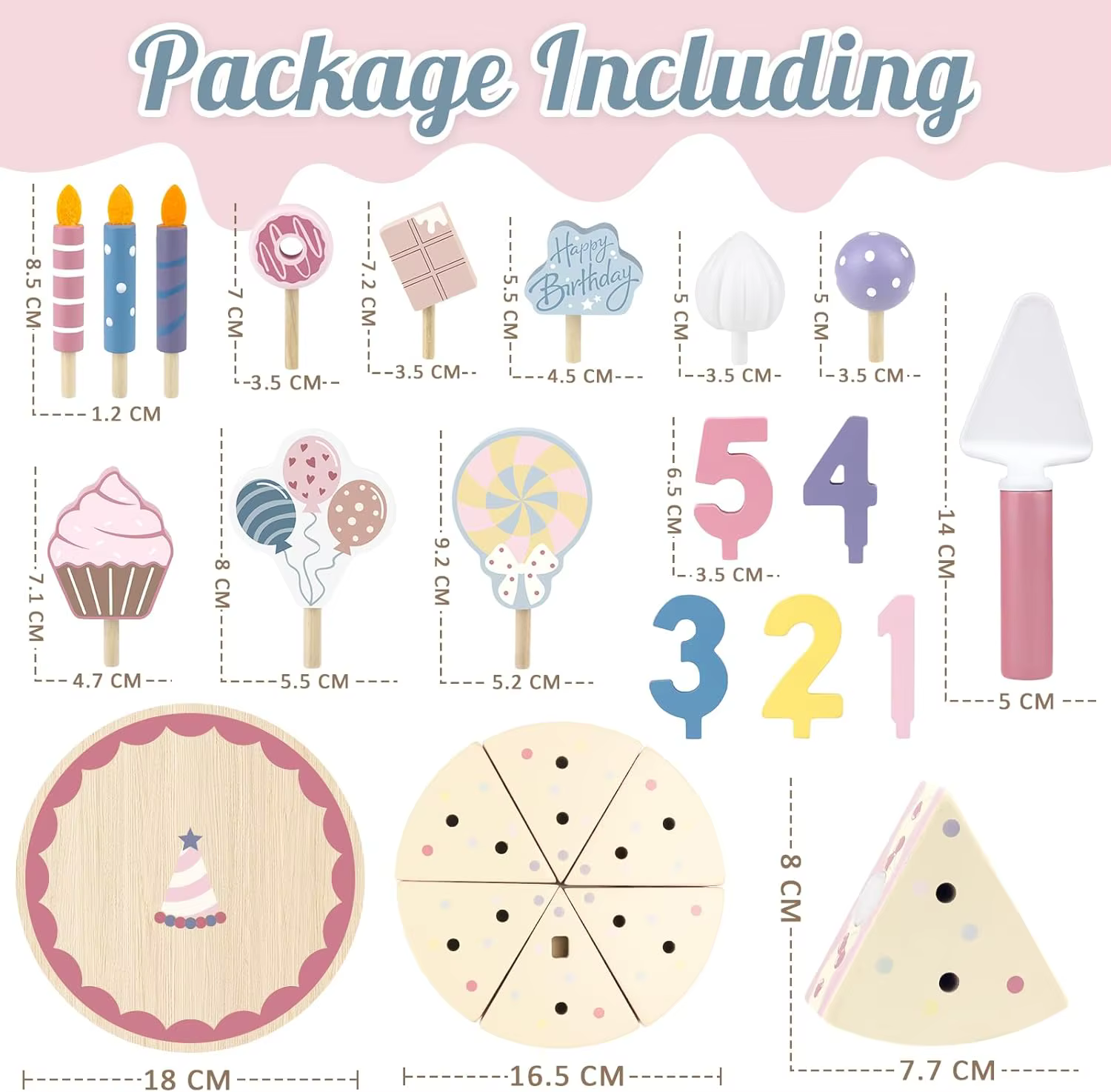 Wooden Birthday Cake Toy