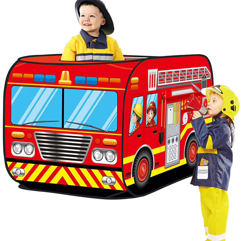 Pop-Up Car Play Tent – Fire Engine