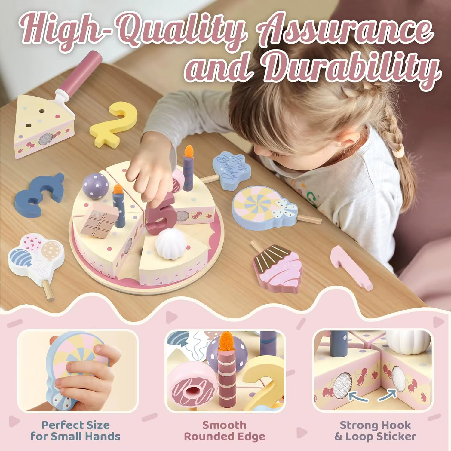 Wooden Birthday Cake Toy