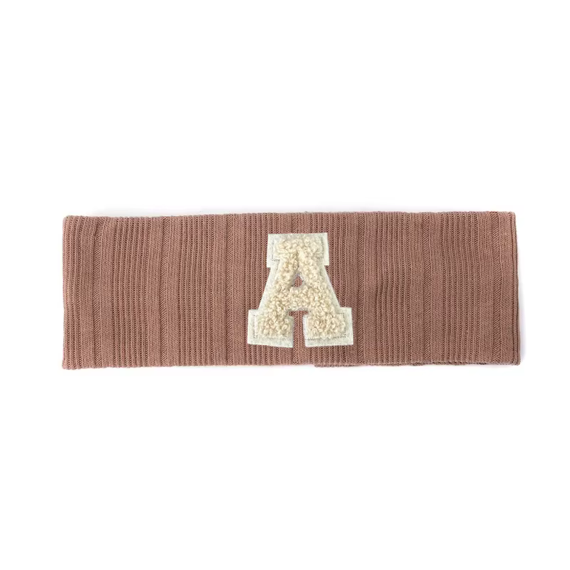 Chenille Letter Patch Headband