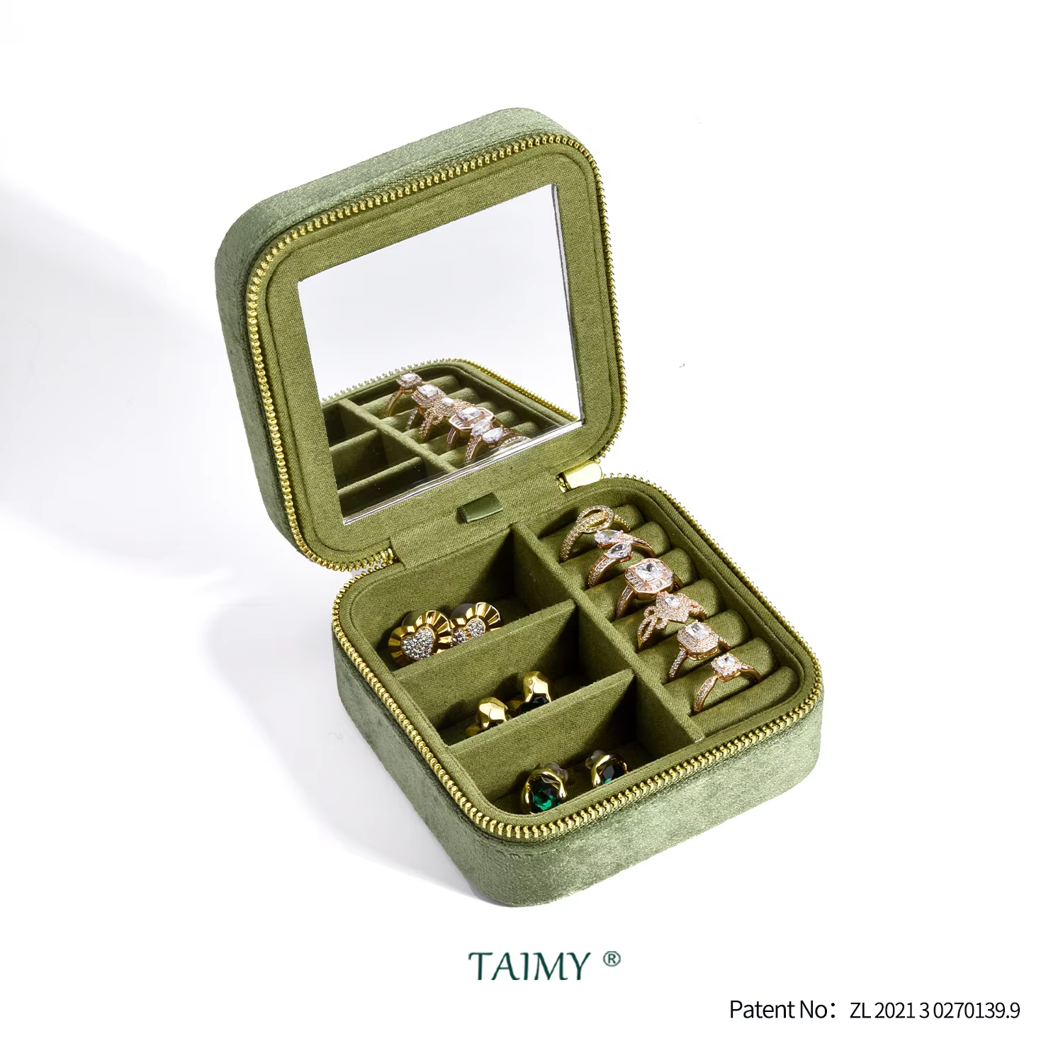 TAIMY Vintage Velvet Travel Jewellery Box – Lilvelle jewellery edit