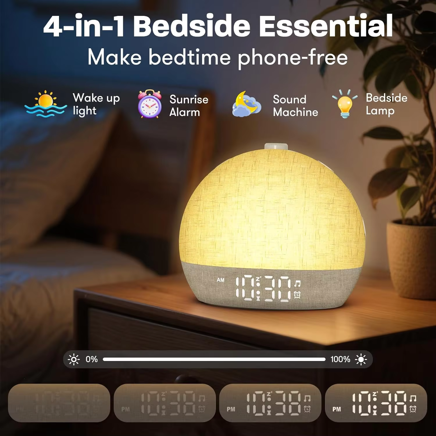 Sunrise Wake-Up Light Clock