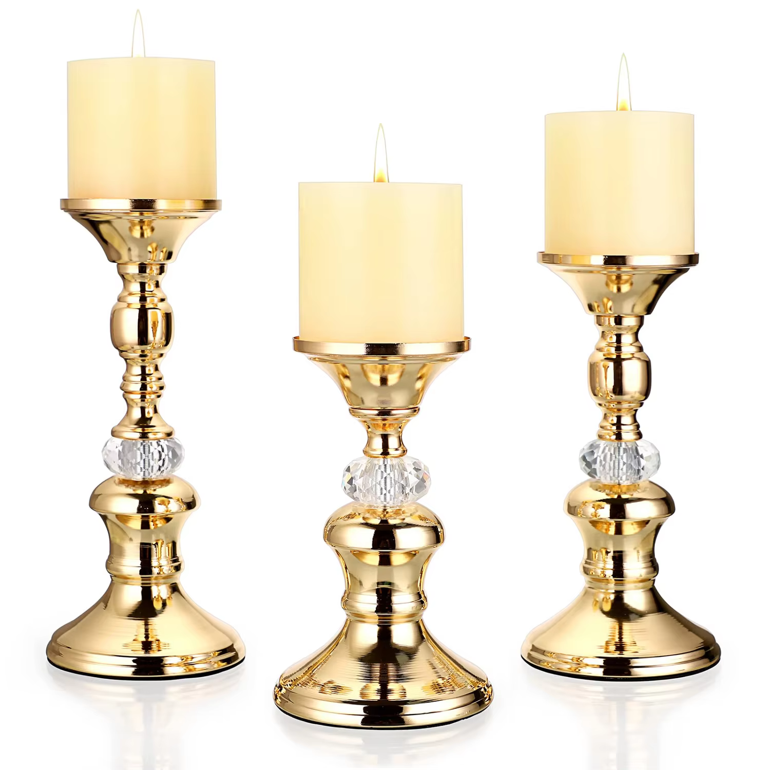 Gold Pillar Candle Holders – Lilvelle Chanukah party finds