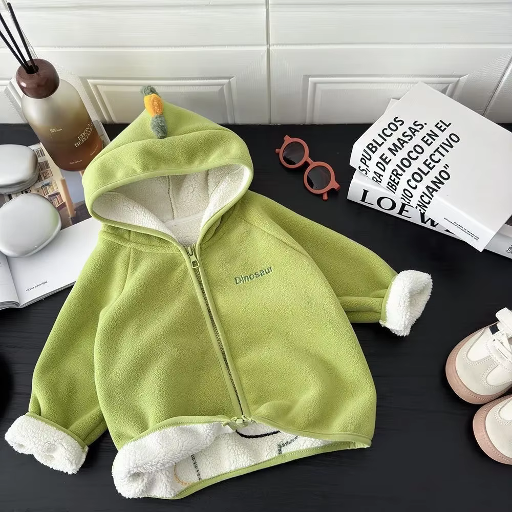 Animal-Hood Fleece Coat