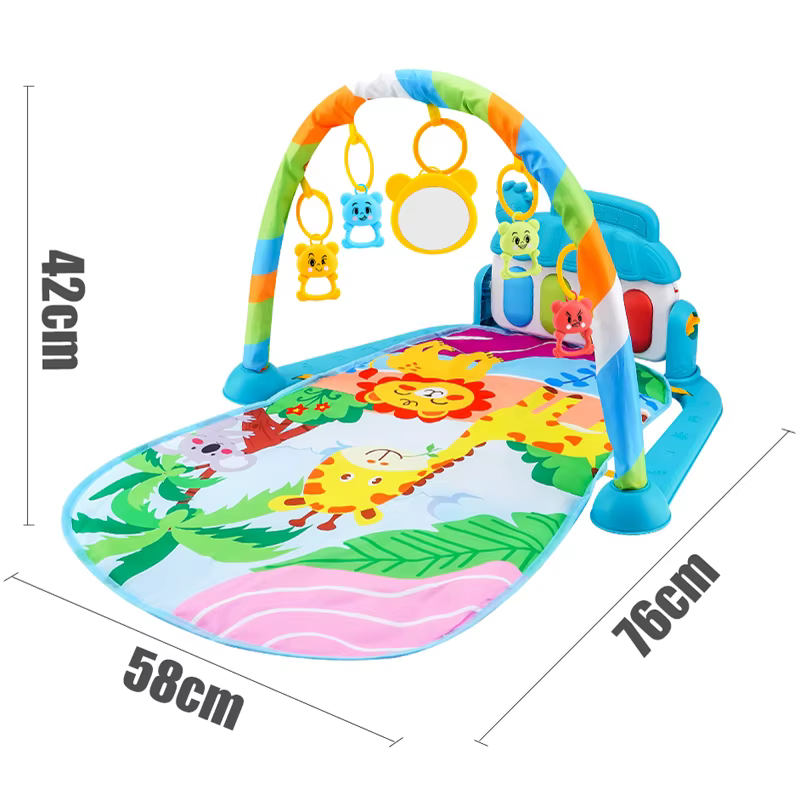Musical Play Gym & Crawling Mat – Random style