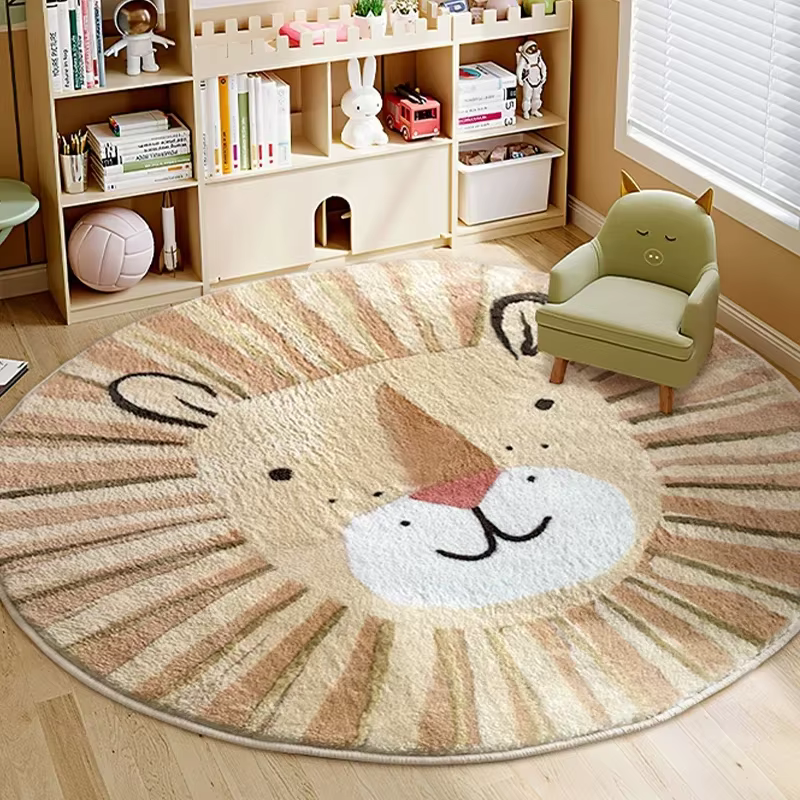 Little Lion Round Rug – Lilvelle kids bedroom & nursery find