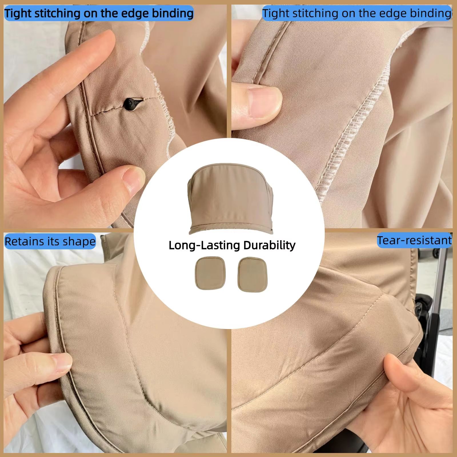 Doona+ Khaki Canopy & Shoulder Pad Set