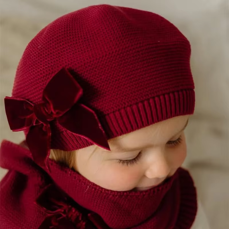 Bow Knit Beret Beanie – Lilvelle find