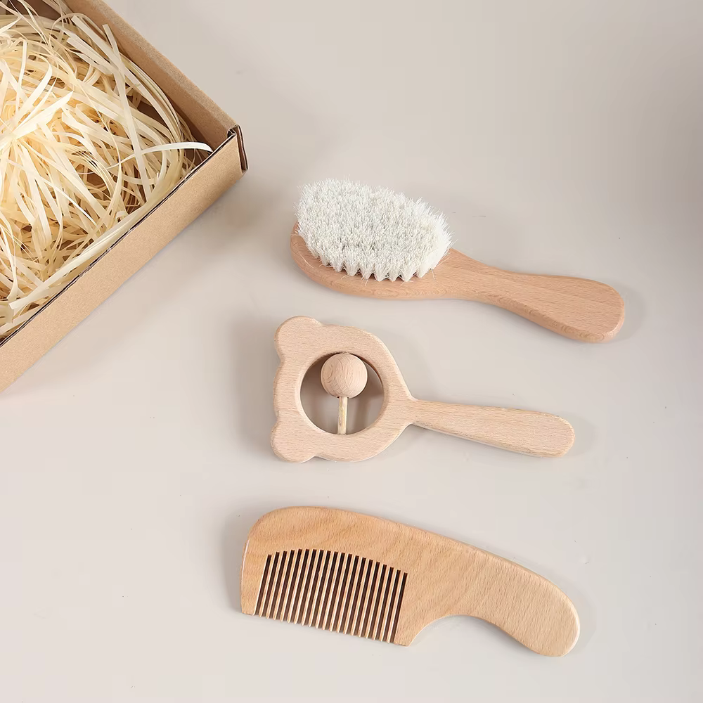 Personalised Baby Brush & Comb Gift Set