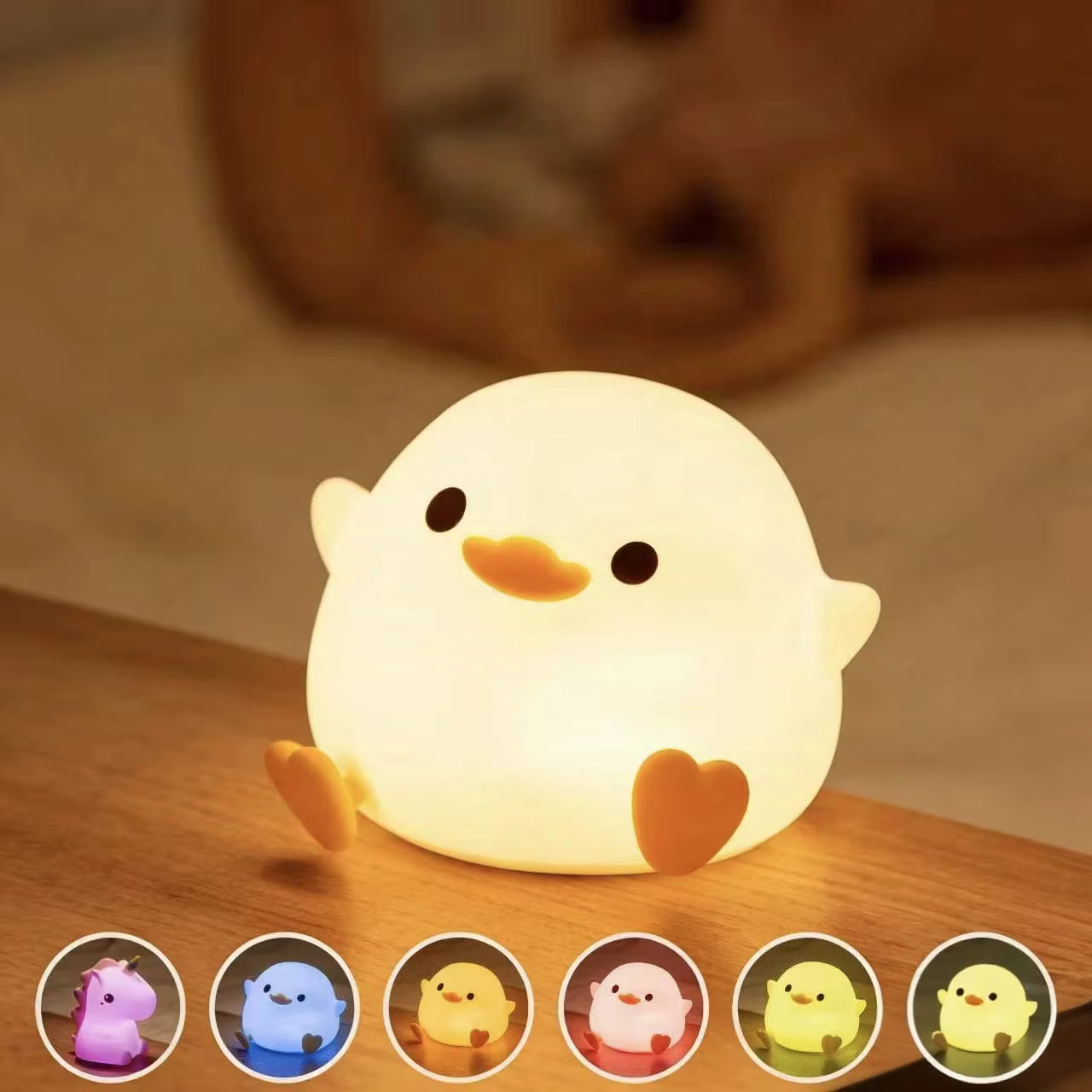 Sleepy Duck Silicone Night Light