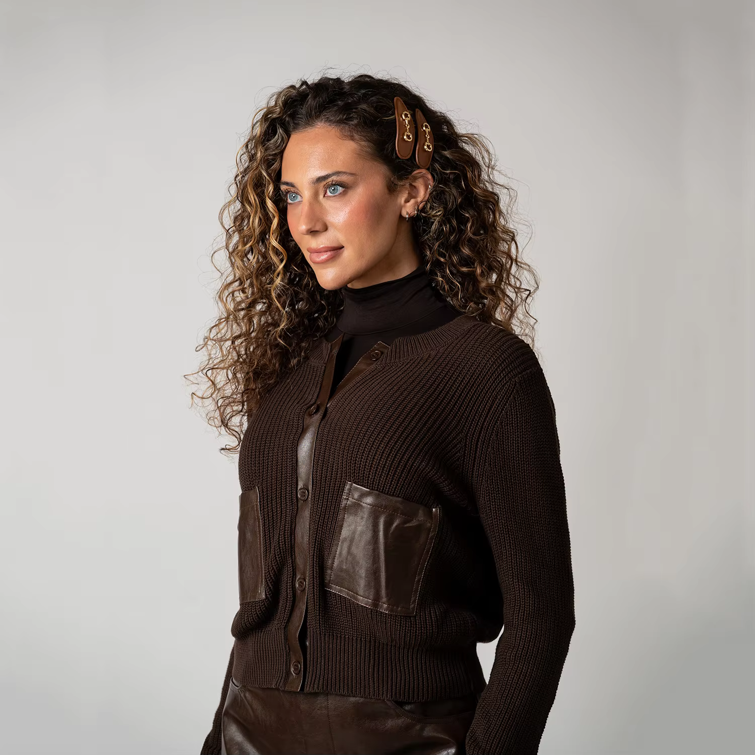 Black Pocket Cardigan