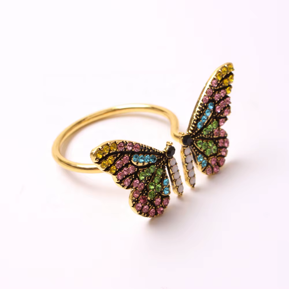 Butterfly Crystal Napkin Rings – 6 Pack