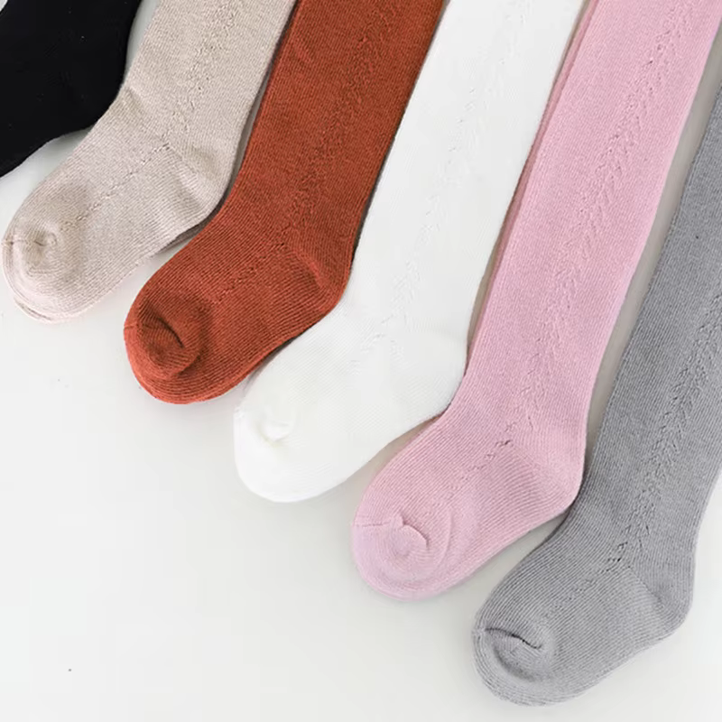 Ribbed Pointelle Tights