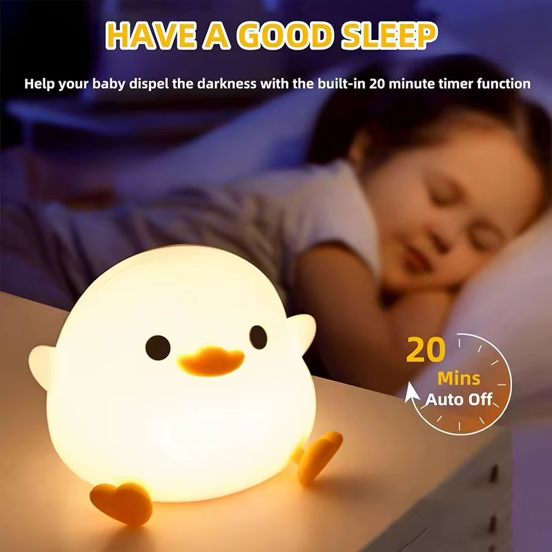 Sleepy Duck Silicone Night Light