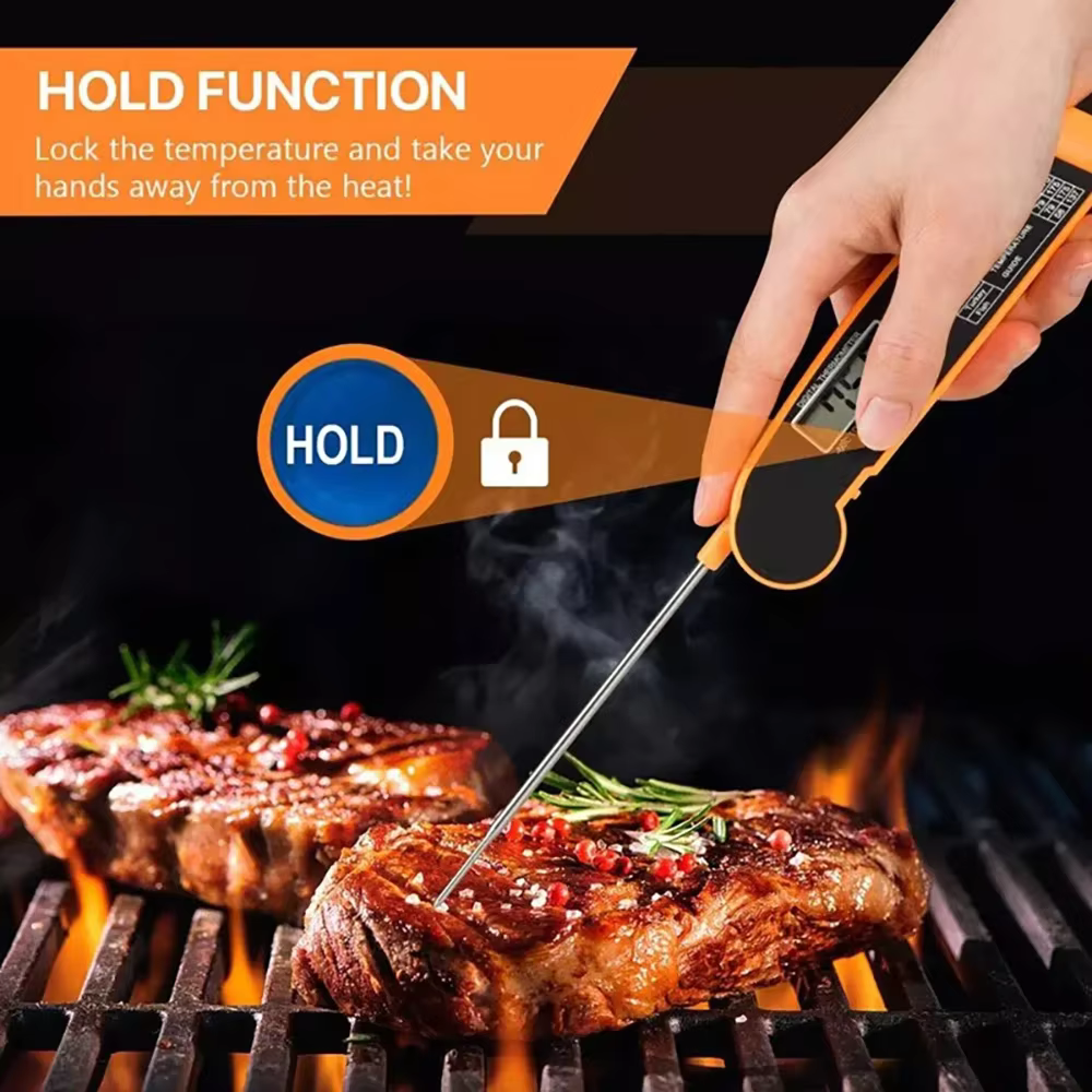 Folding Digital Meat Thermometer – Lilvelle gift for Tatty