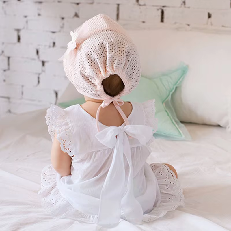 Openwork Lace Sun Bonnet