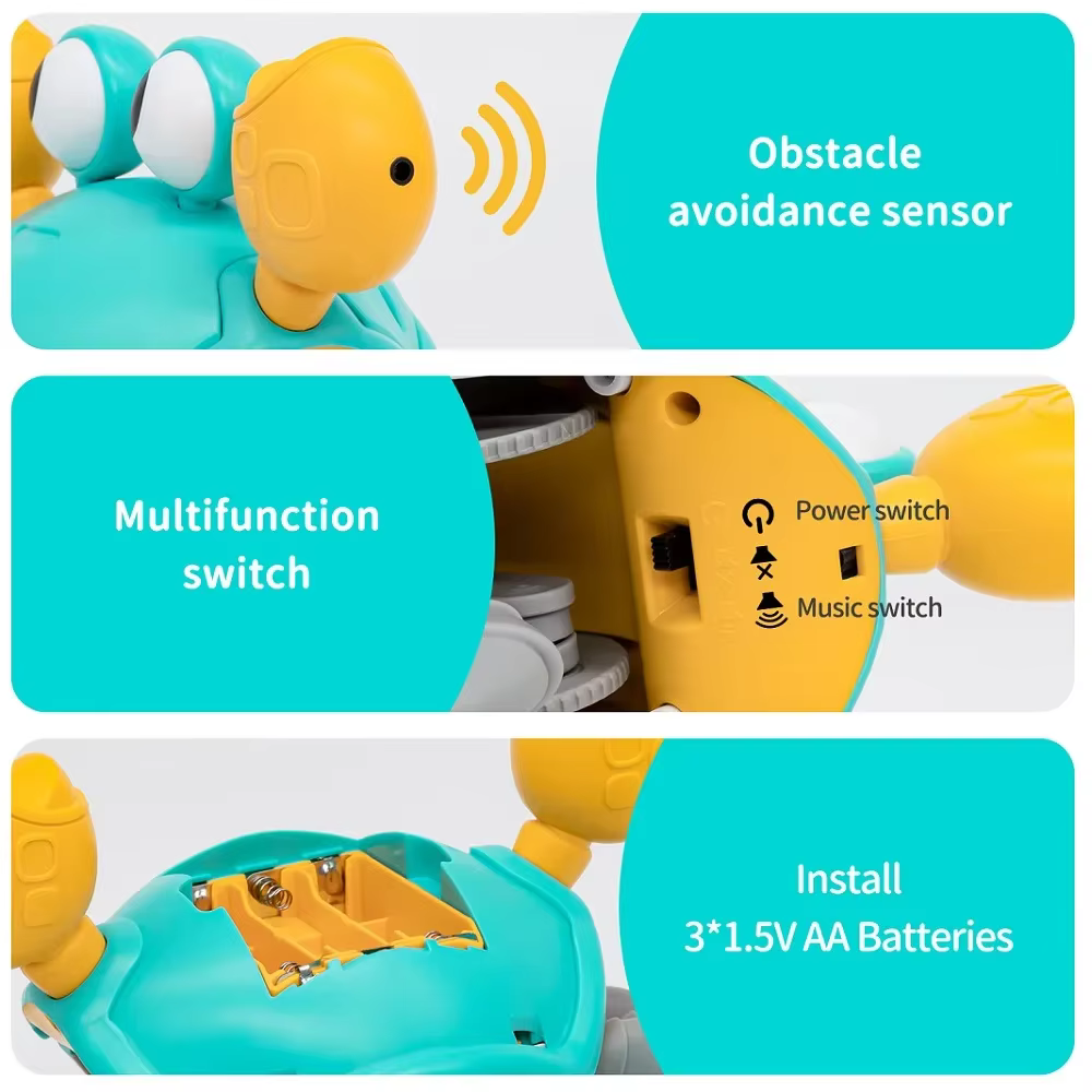 Crawling Crab Toy – Blue
