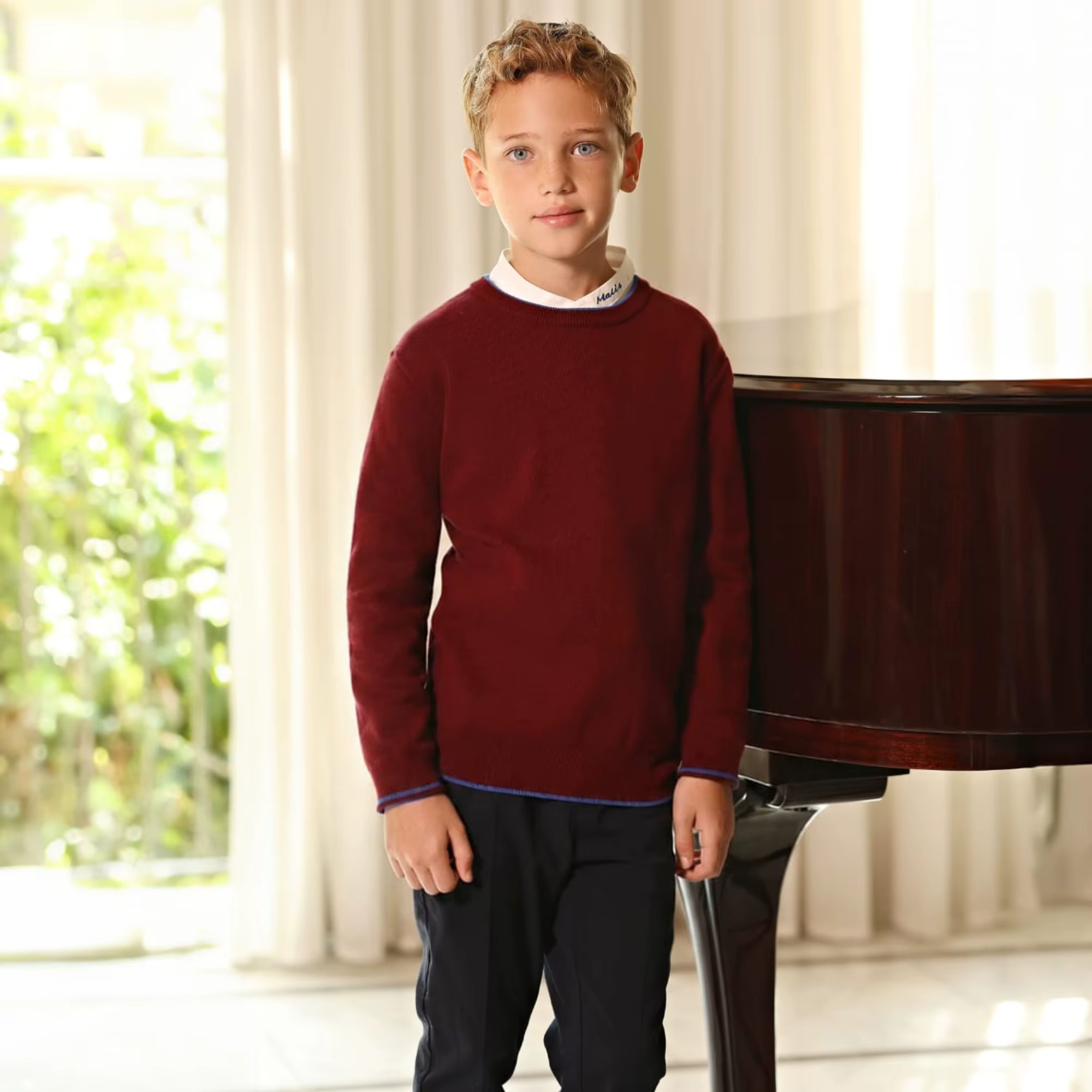 Burgundy Collection – Baby Boys Sweater