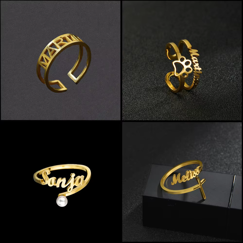 Personalised Children's Name Ring