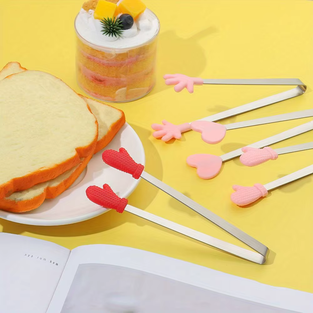 Mini Silicone Snack Tongs