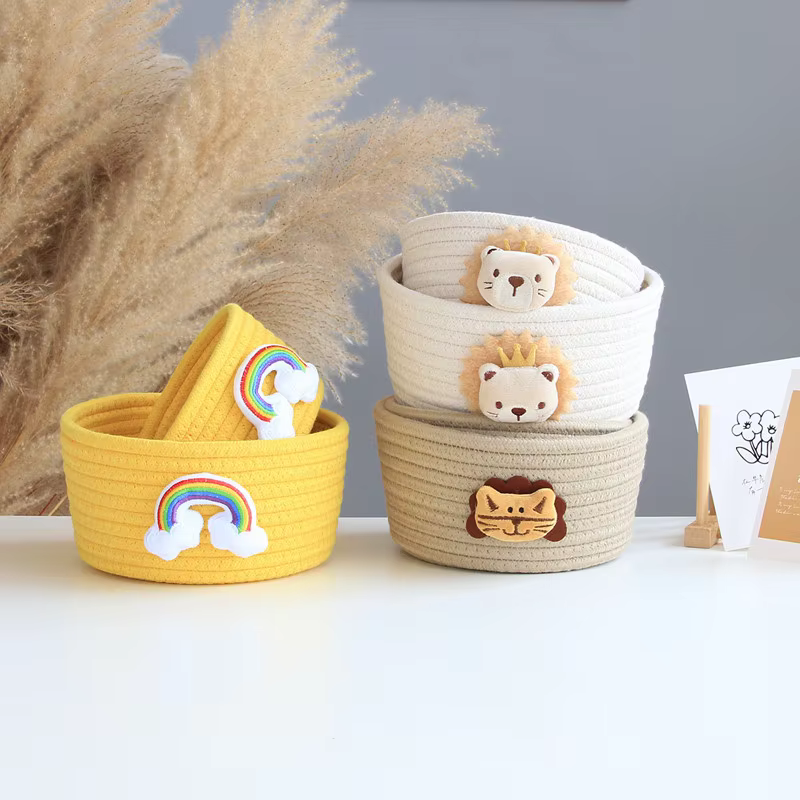 Woven Animal Storage Baskets