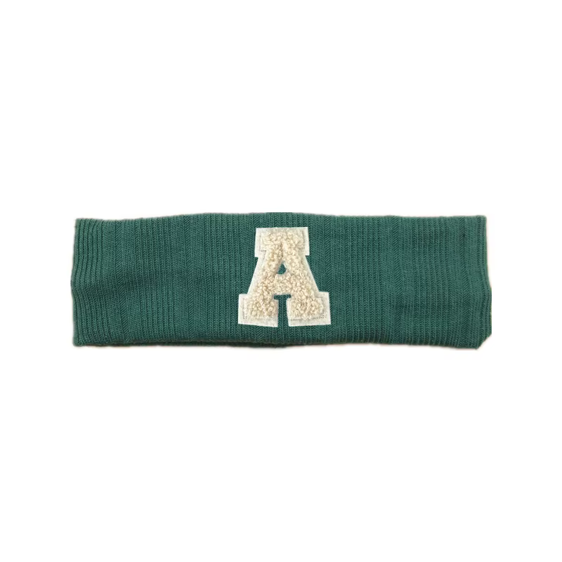 Chenille Letter Patch Headband