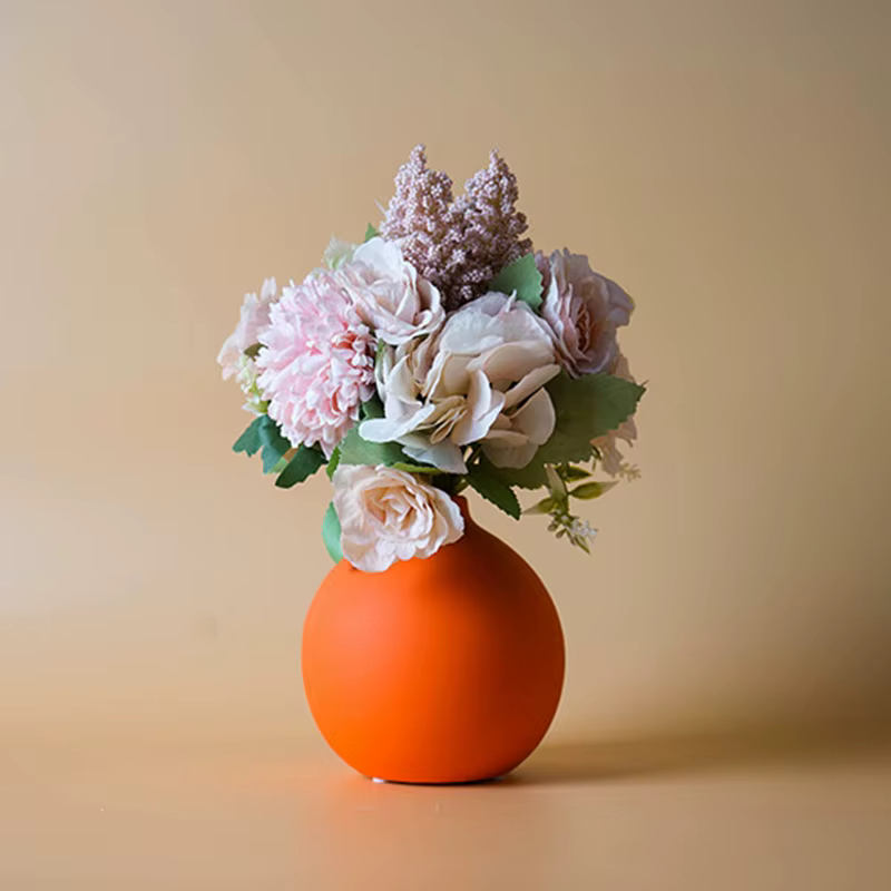Matte Nordic Ceramic Bud Vases