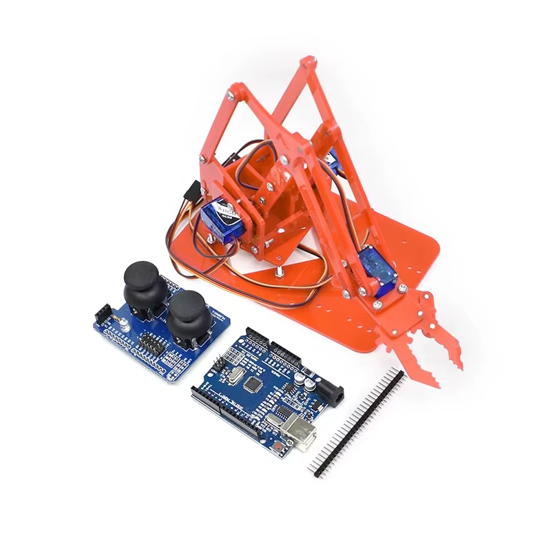 SG90 MG90S 4 DOF Unassembly Acrylic Mechanical Arm
